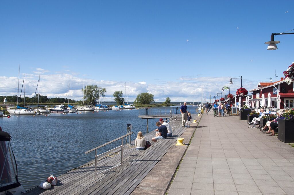 Hamnpromenaden i Mariestad